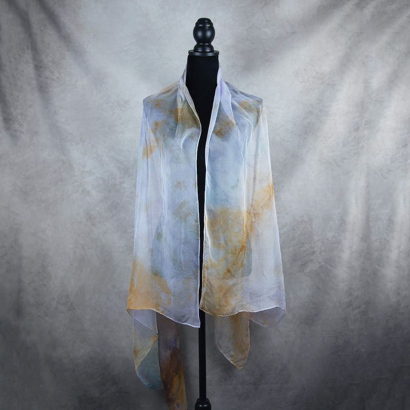 Luxusný hodvábny šál LIMITED_064 zo 100 % prírodného hodvábu, 180 x 110cm