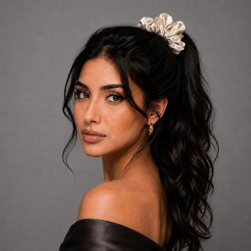 Luxusná hodvábna gumička do vlasov LIMITED_11 – Slovakia