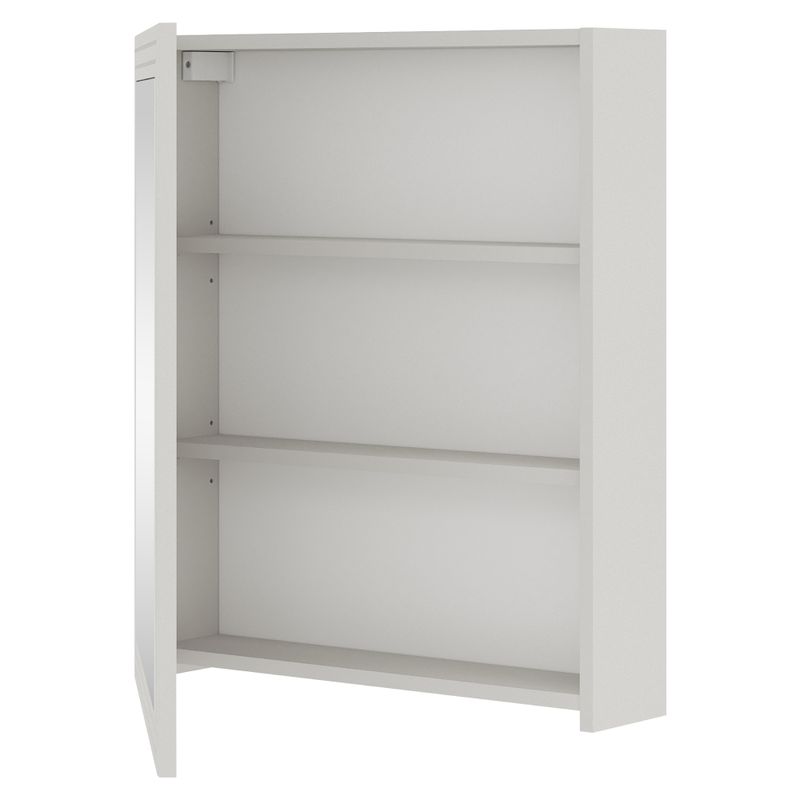 Kúpeľňová závesná skrinka so zrkadlom, 60cm, kašmír