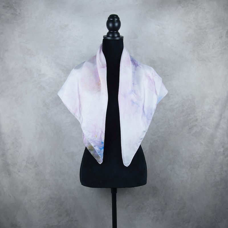 Hodvábna šatka VZOR_63, 90×80cm, Made in Slovakia
