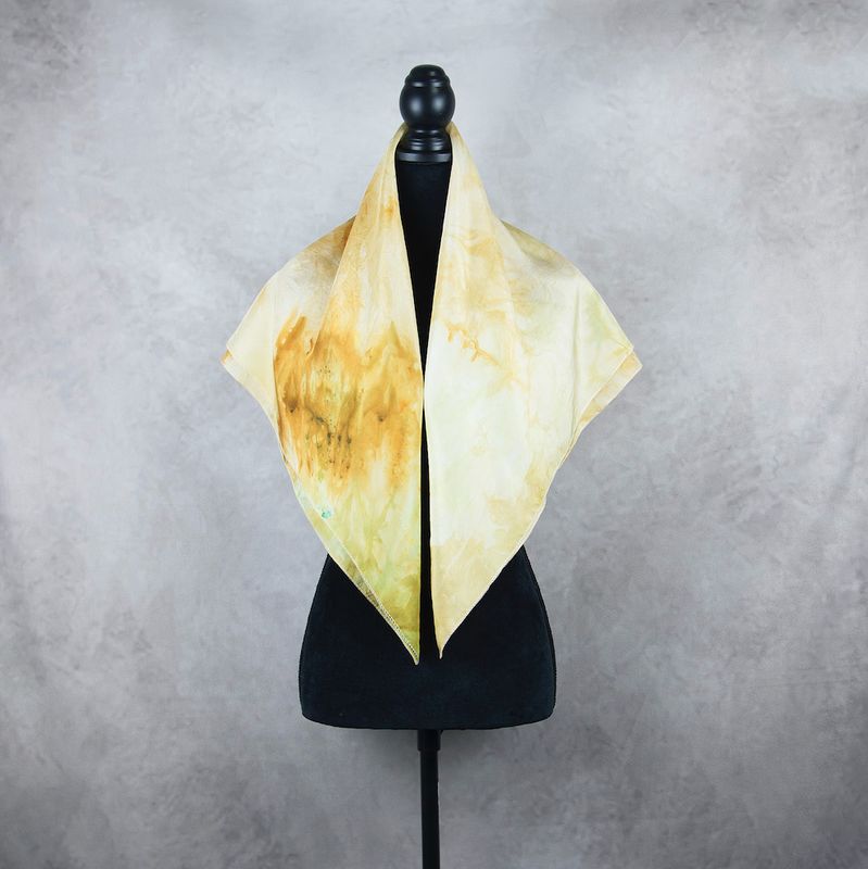 Hodvábna šatka VZOR_79, 90×90cm, Made in Slovakia