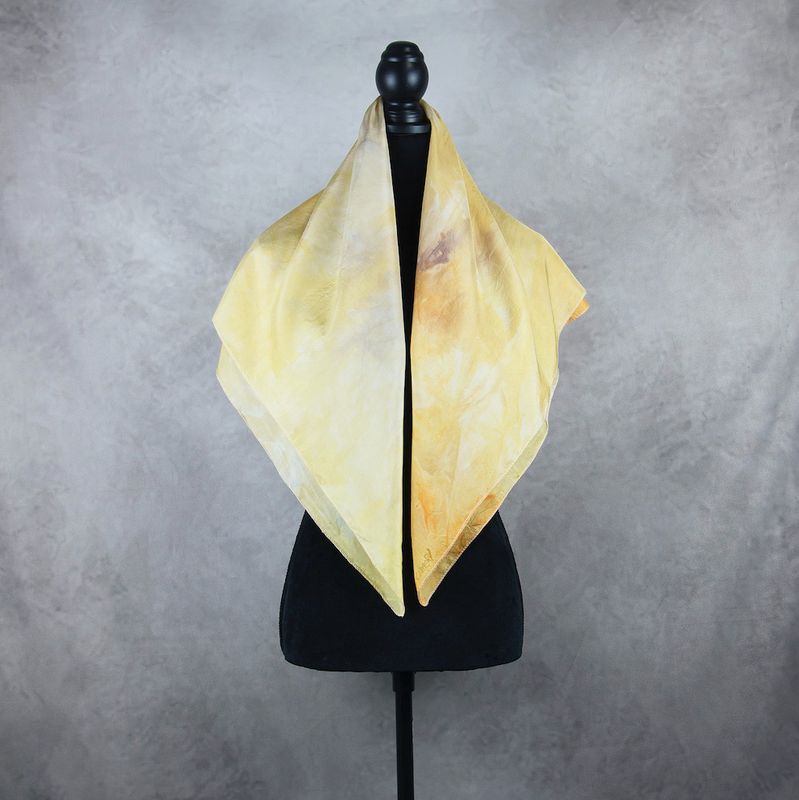 Hodvábna šatka VZOR_82, 90×90cm, Made in Slovakia