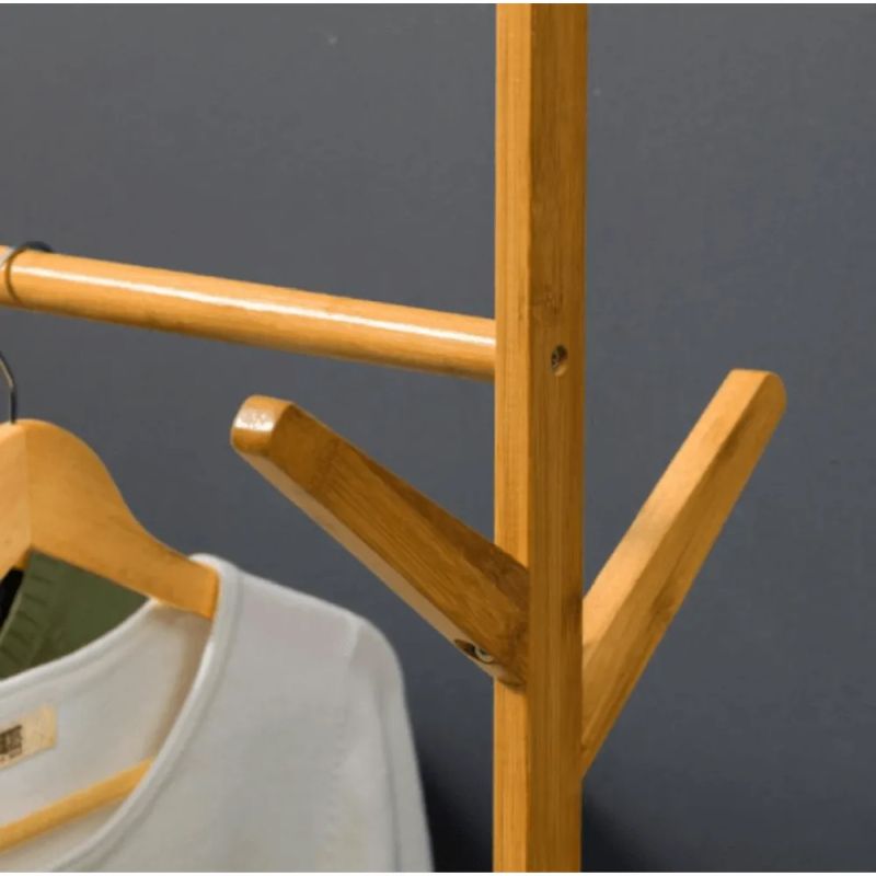 Pojazdný vešiak TYP 3, bambus, šírka 100cm