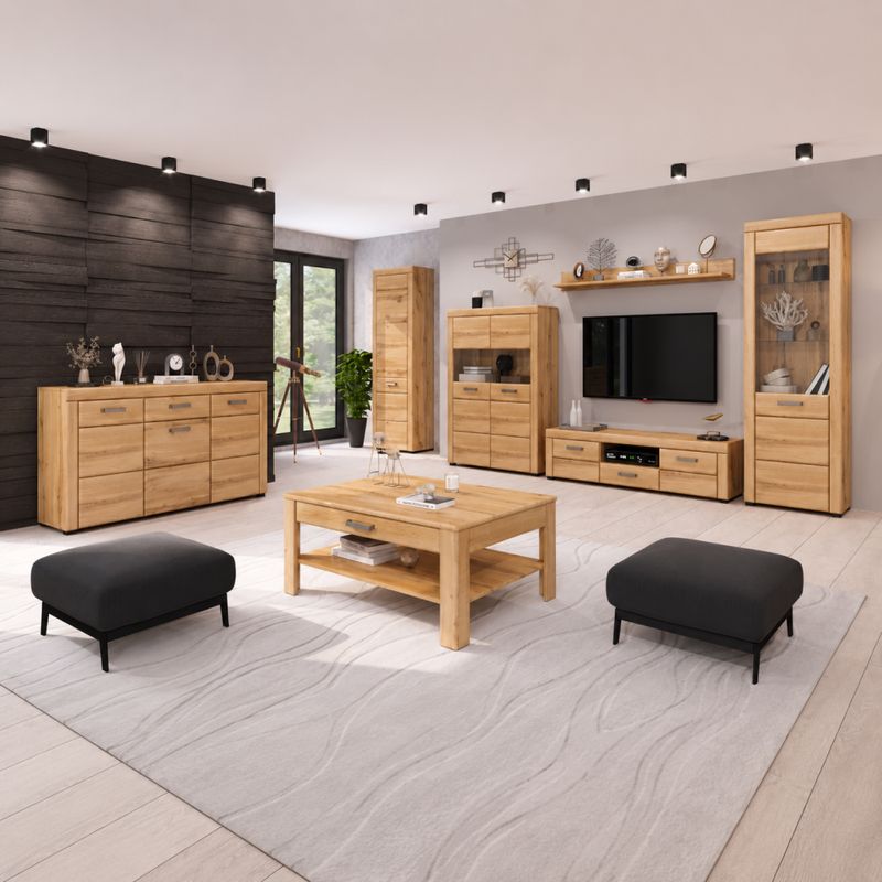 Konferenčný stolík so šuplíkom, dub apalačský