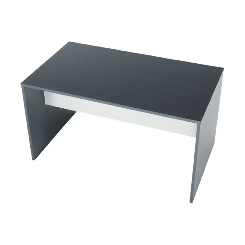Moderný PC stôl z kvalitnej DTD, grafit/biela, 140cm