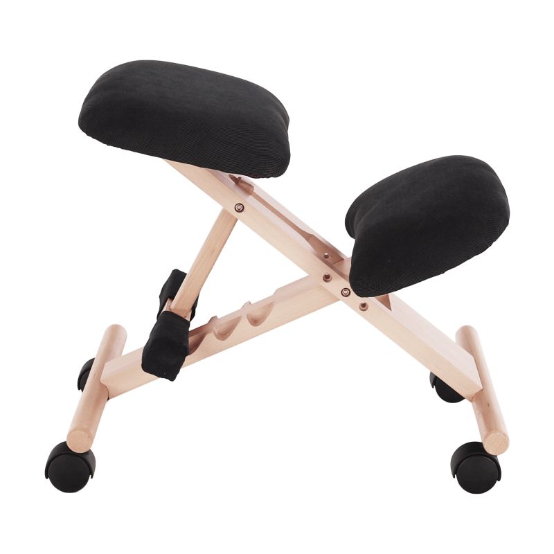 Moderná a ergonomická kľakačka, čierna-buk