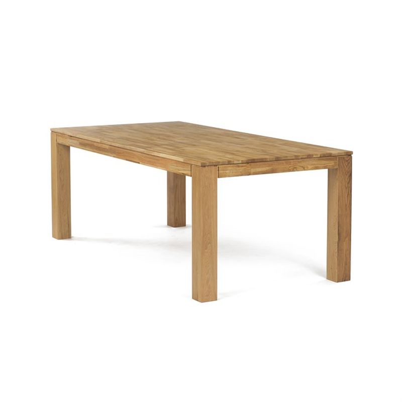 Jedálenský drevený stôl 200x100, masív dub biely, povrchová úprava olejom