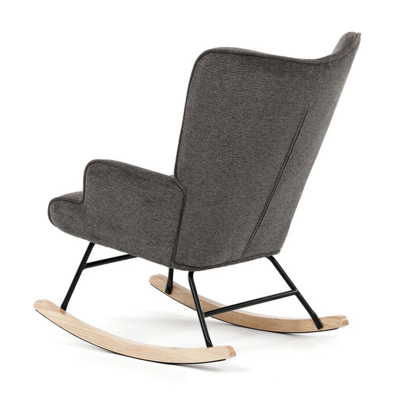Moderné hojdacie kreslo v elegantnom sivom prevedení