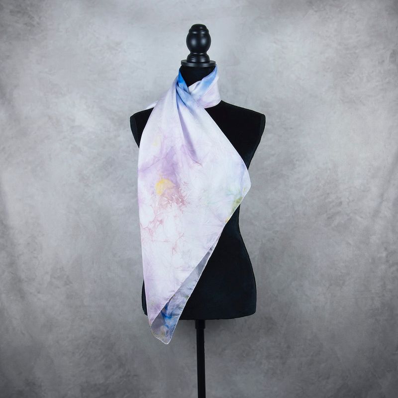 Hodvábna šatka VZOR_63, 90×80cm, Made in Slovakia