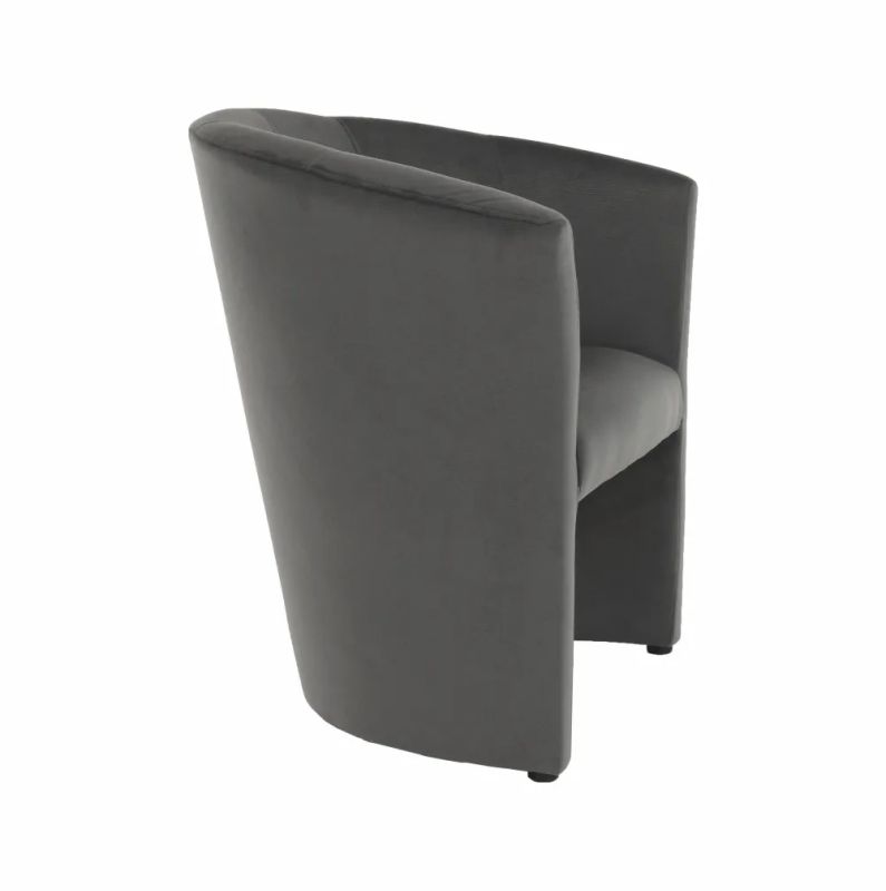 Elegantné kreslo, sivá látka