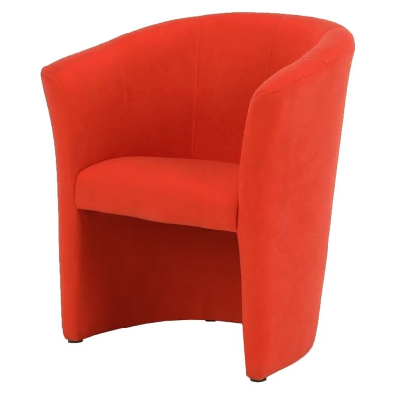 Elegantné kreslo, oranžová látka