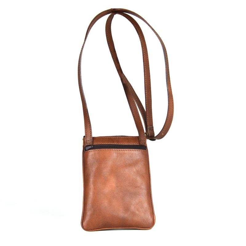 Ručne maľovaná crossbody kabelka s motívom Žena s holubmi