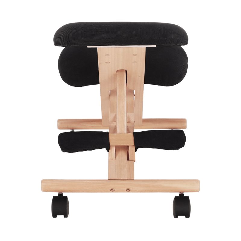 Moderná a ergonomická kľakačka, čierna-buk