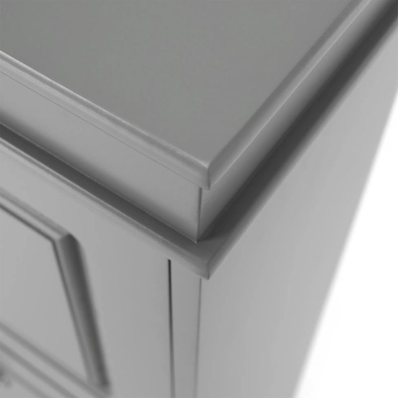 Botník s výklopnými šuplíkmi, 4-radový, sivá
