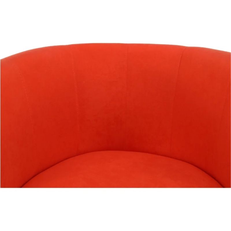 Elegantné kreslo, oranžová látka