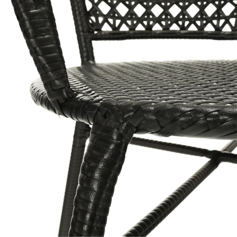 Záhradný ratanový set, 1+2, hnedá
