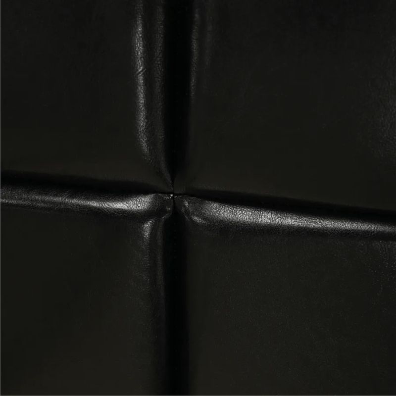 Manželská posteľ 160x200 v čiernej textilnej koži