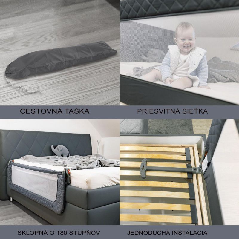 Detská zábrana na posteľ, SAND BEIGE