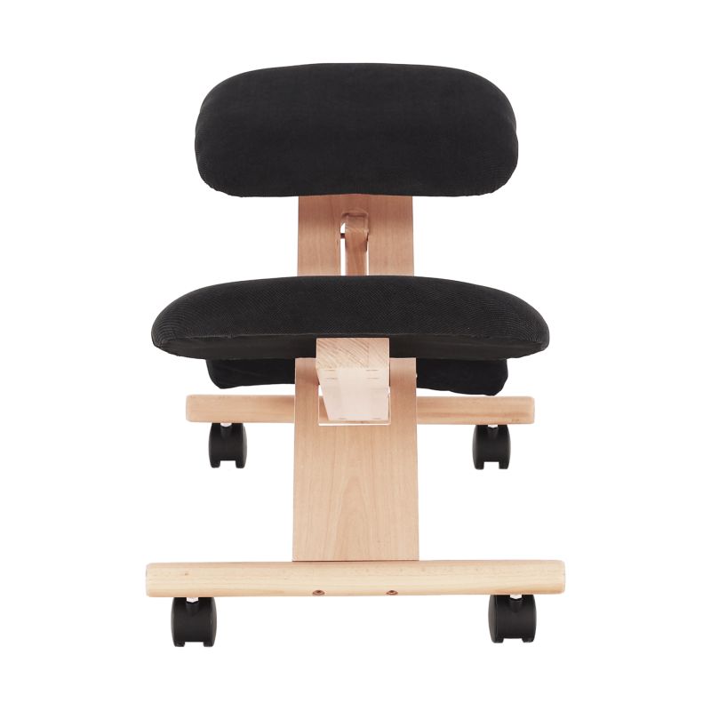 Moderná a ergonomická kľakačka, čierna-buk