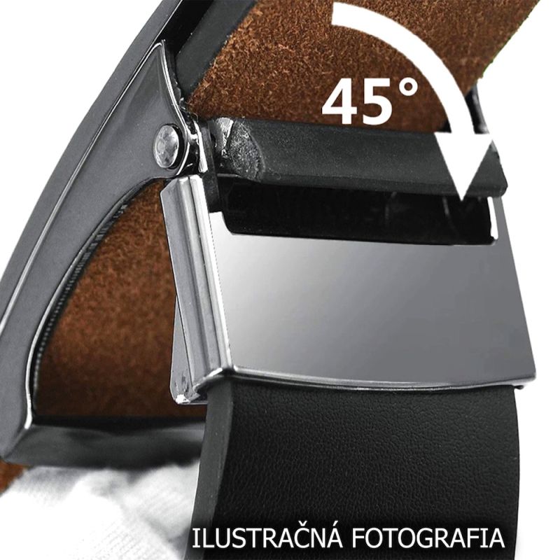 Kožený opasok s výšivkou, pracka s brzdou, 139cm, Limitovaná edícia 05