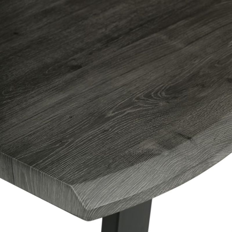 Stôl jedálenský 160x90, MDF doska dekor sivý dub, nohy v tvare U