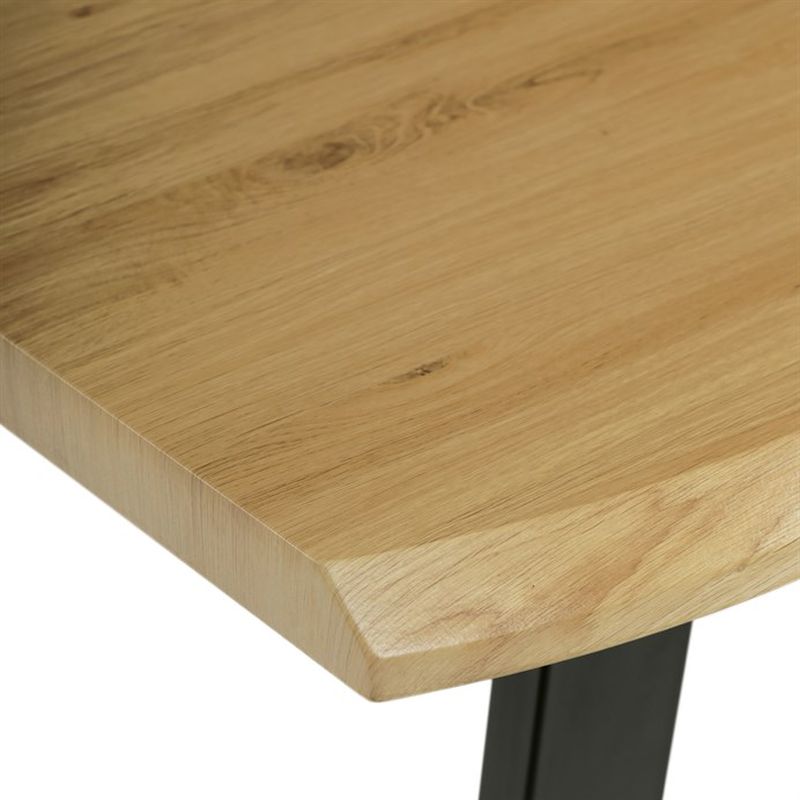 Stôl jedálenský 160x90, MDF doska dekor divoký dub, nohy v tvare U