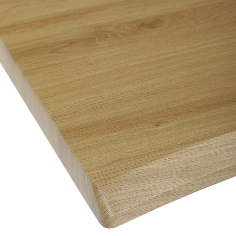 Jedálenský stôl 160x90, MDF divoký dub, nohy kov čierny v tvare X