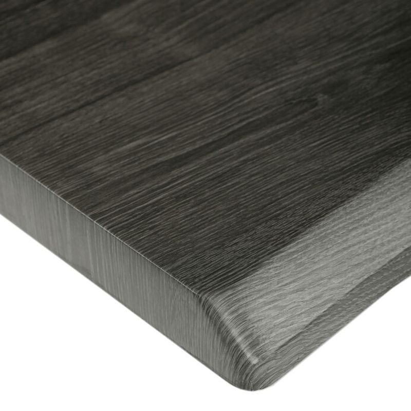 Jedálenský stôl 180x90, MDF sivý dub, nohy kov čierny v tvare X