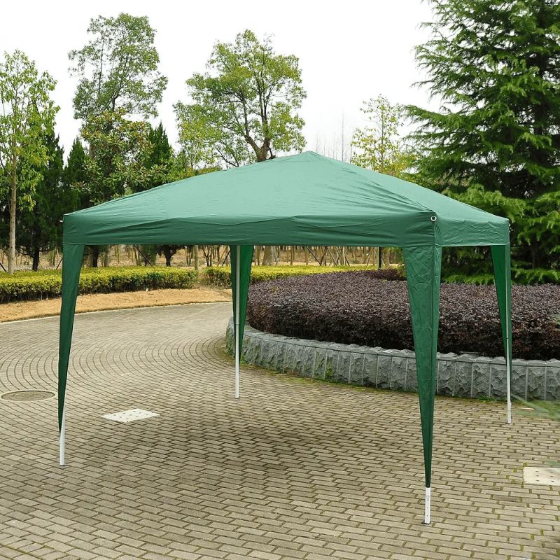 Nožnicový skladací záhradný pavilón-altánok, zelený, 2x2 m, TYP 1