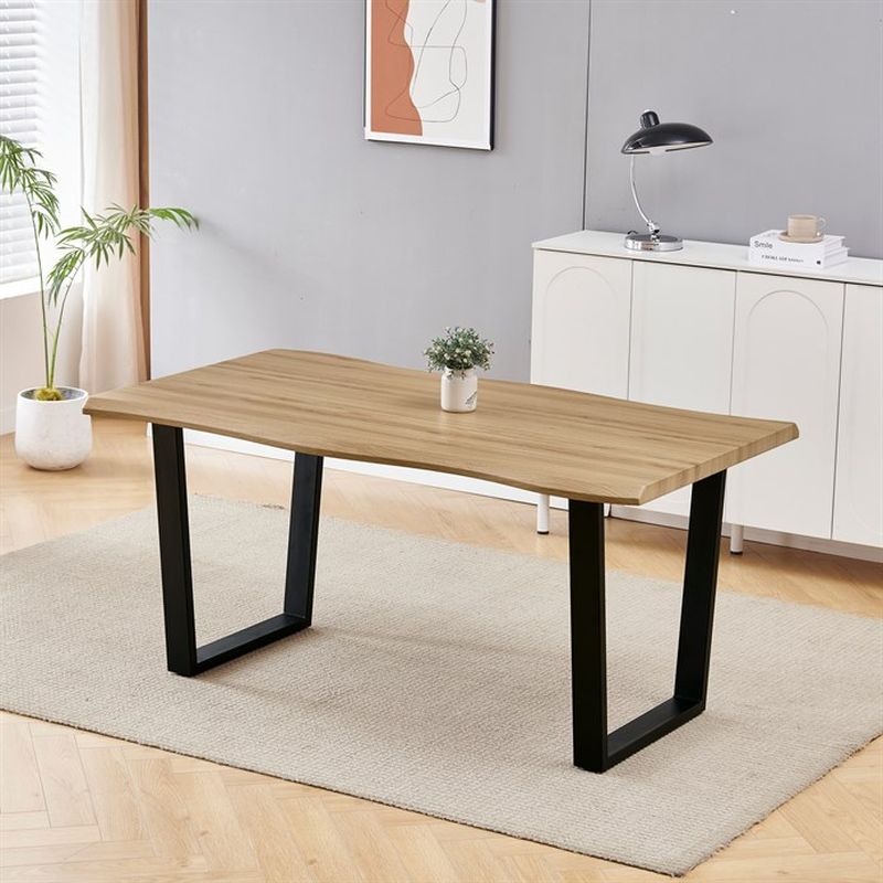 Stôl jedálenský 160x90, MDF doska dekor divoký dub, nohy v tvare U