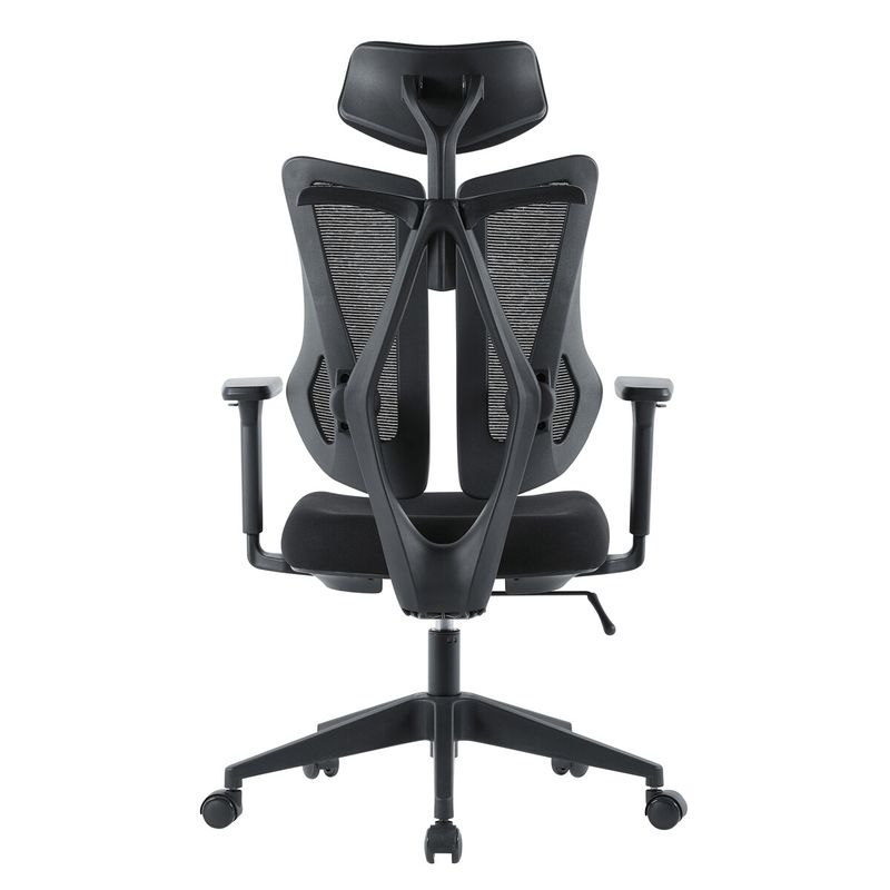 Ergonomická kancelárska stolička sivá, dvojdielne sieťované operadlo, 120kg