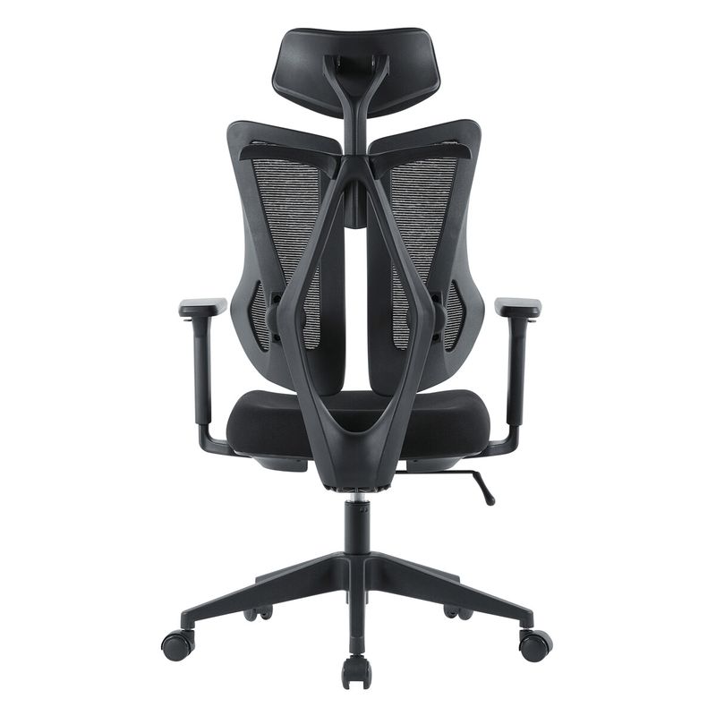 Ergonomická kancelárska stolička E-racer, čierna, sieťované operadlo, 120kg