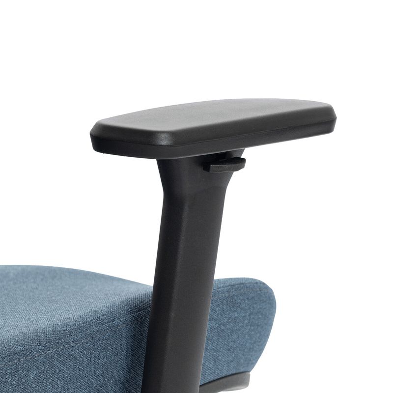 Ergonomická kancelárska stolička modrá, sieťované operadlo, 120 kg