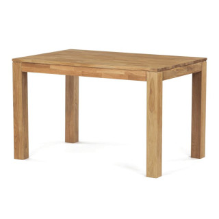 Jedálenský drevený stôl 120x80, masív dub biely, povrchová úprava olejom