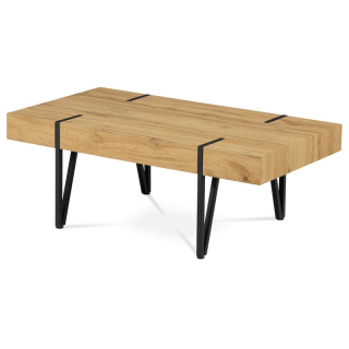 Konferenčný stolík vo farbe dub s výškou lubu 10 cm