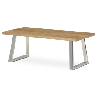 Konferenčný stôl v modernom dizajne 120x60cm, MDF doska, odtieň dub