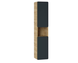 Kúpeľňová skrinka 800 dub artisan/čierny mat