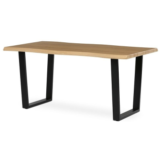 Stôl jedálenský 160x90, MDF doska dekor divoký dub, nohy v tvare U