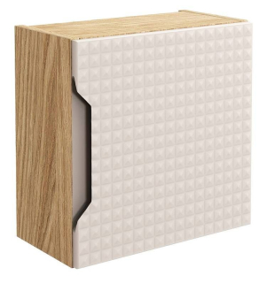 Skrinka do kúpeľne 83-35-1DQ, dub olejovany-béžová, 1x dvierka