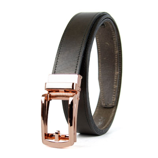Opasok z pravej kože s automatickou prackou ROSE BELT - Olivová