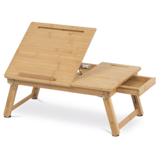 Skladací stolík na notebook v prírodnom odtieni