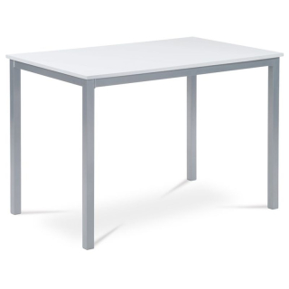 Jedálenský stôl 110×70×75 cm, MDF biela