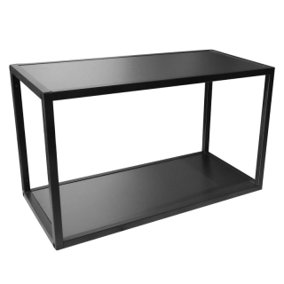 Kovová polica 60 cm, čierna