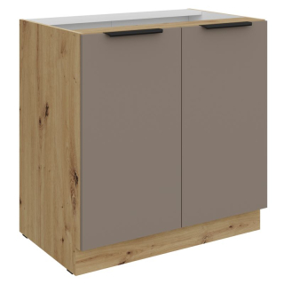 Spodná skrinka 80x82cm, sandgrau, dub artisan