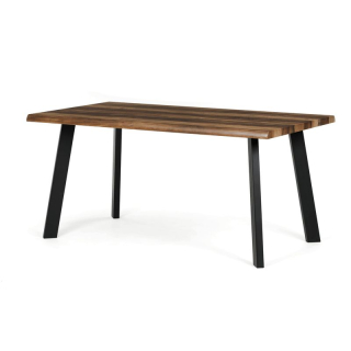 Moderný jedálenský stôl 160 × 90cm, old wood s kovovými nohami
