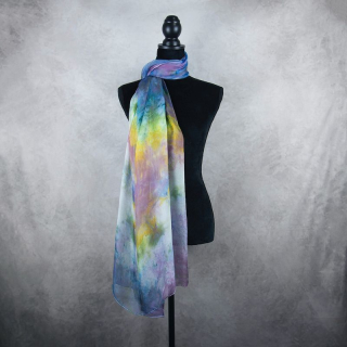 Luxusný hodvábny šál LIMITED_067 zo 100 % prírodného hodvábu, 180 x 110cm