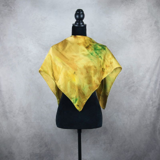 Luxusná hodvábna šatka LIMITED_320, 90×90cm, Made in Slovakia