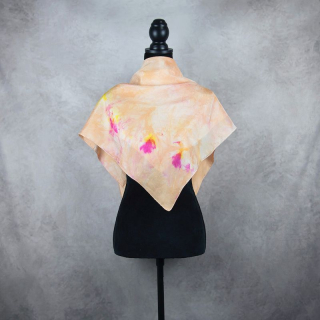 Hodvábna šatka VZOR_65, 90×85cm, Made in Slovakia