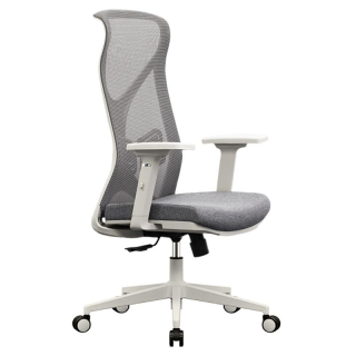 Ergonomické kancelárske kreslo sivé s nosnosťou 150 kg