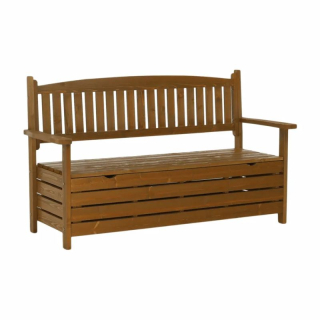 Záhradná lavička vyrobená z dreva hnedá, 150cm